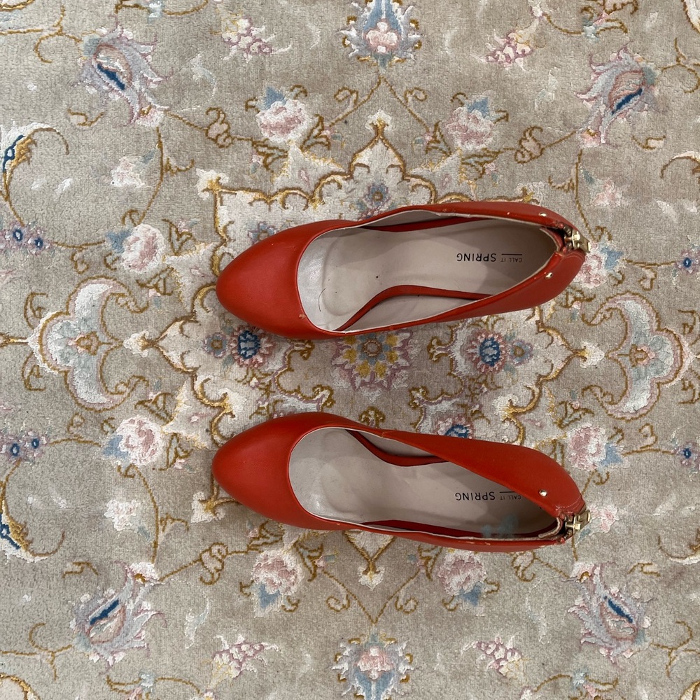 Call It Spring Bold Red Heels